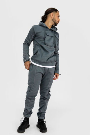 Job Lot Reflective Pipping Cargo Tracksuit
